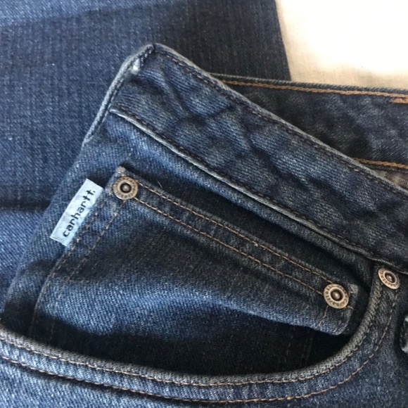 Carhartt relaxed Flannel Lined Jeans 18 x 30 100% cotton women’s plus size - Picture 6 of 7